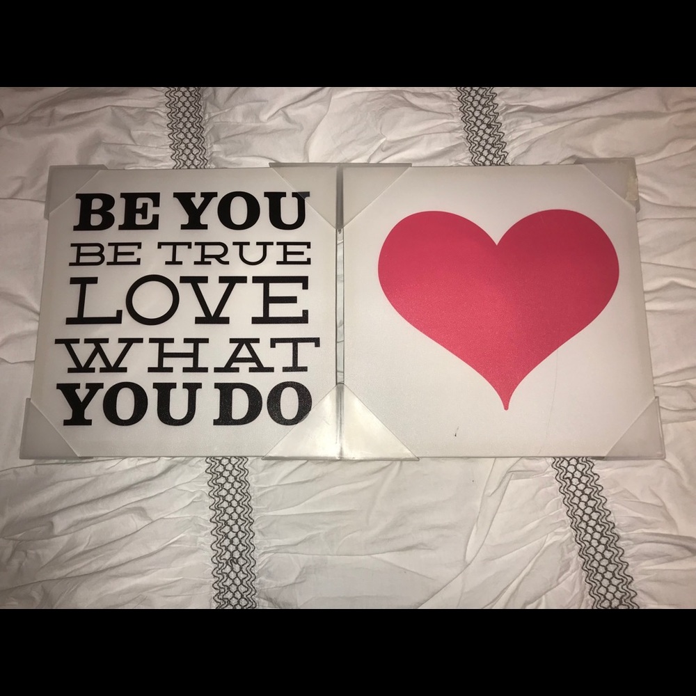2 in 1 Wall Canvas Frame Quote for home decor!